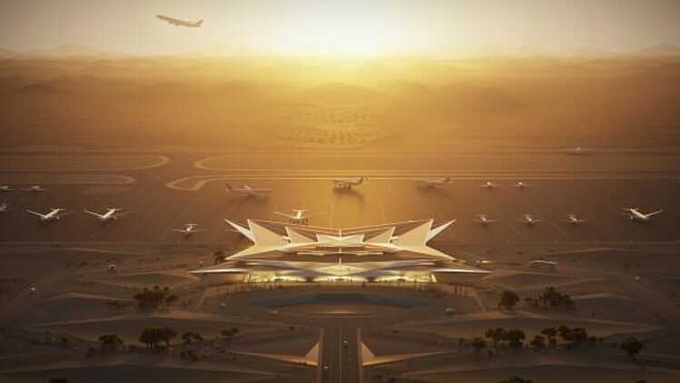 Sân bay mới ở Arab Saudi giống 'phép màu trên sa mạc'