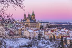Tuyết đầu mùa ở Prague